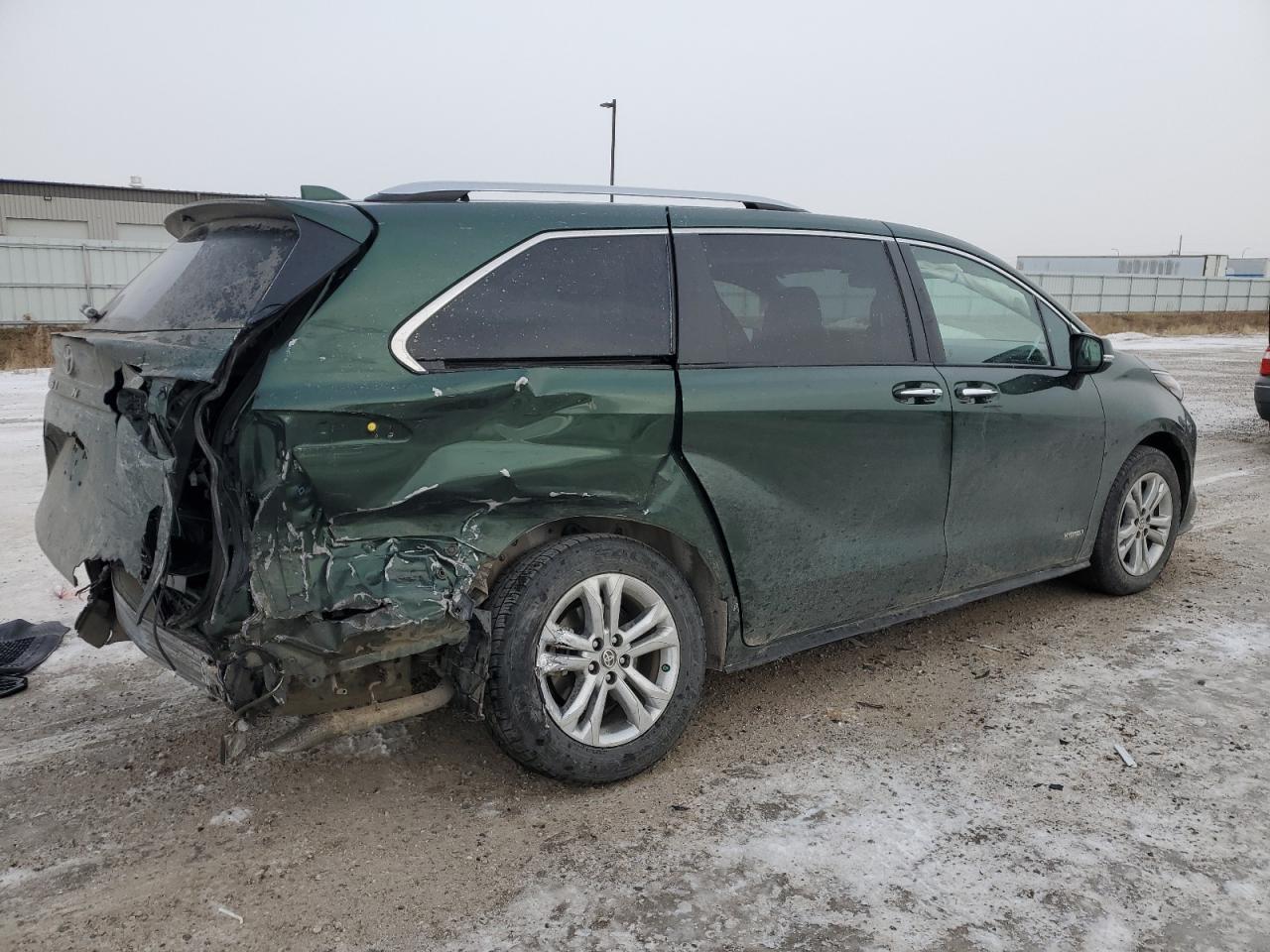 2021 Toyota Sienna VIN 5TDESKFC1MS033878 Copart auction photo, rear end / side damage thumbnail 3