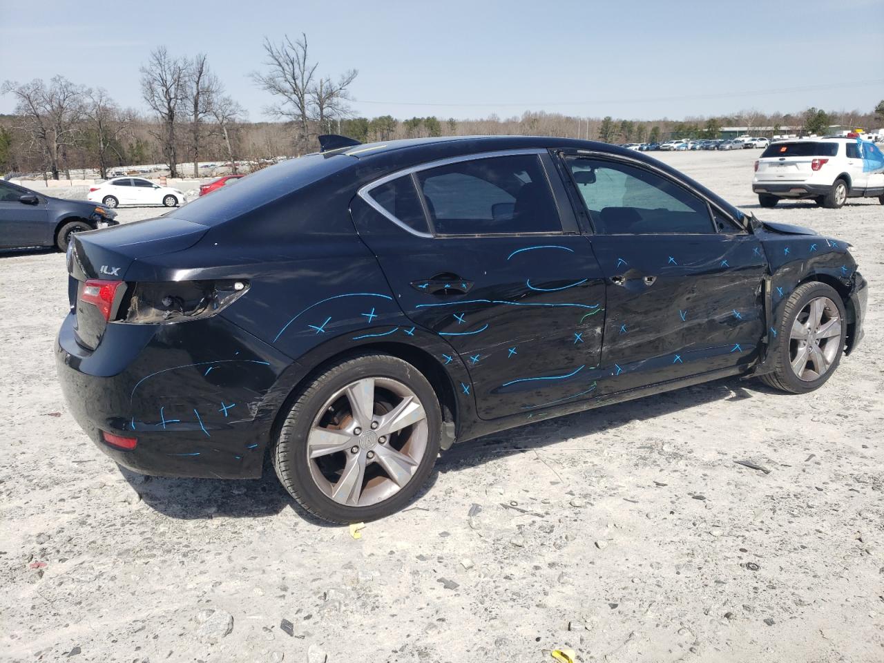 2014 Acura ILX VIN 19VDE1F31EE014023 Copart auction photo, all over damage thumbnail 3