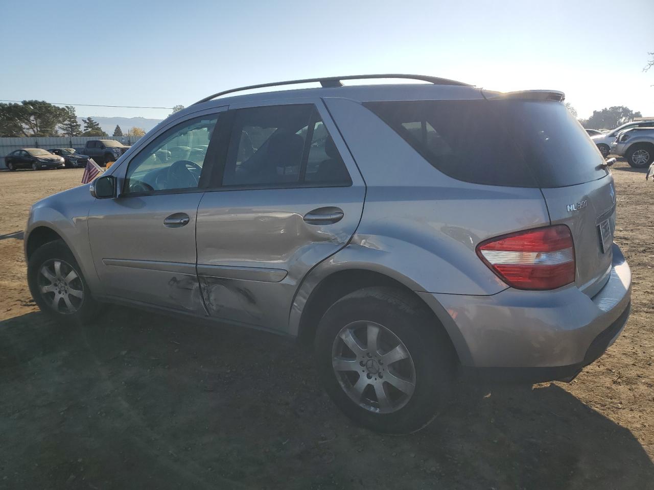 2007 Mercedes-Benz M-klasse VIN 4JGBB86E87A230048 Copart auction photo, side damage thumbnail 2