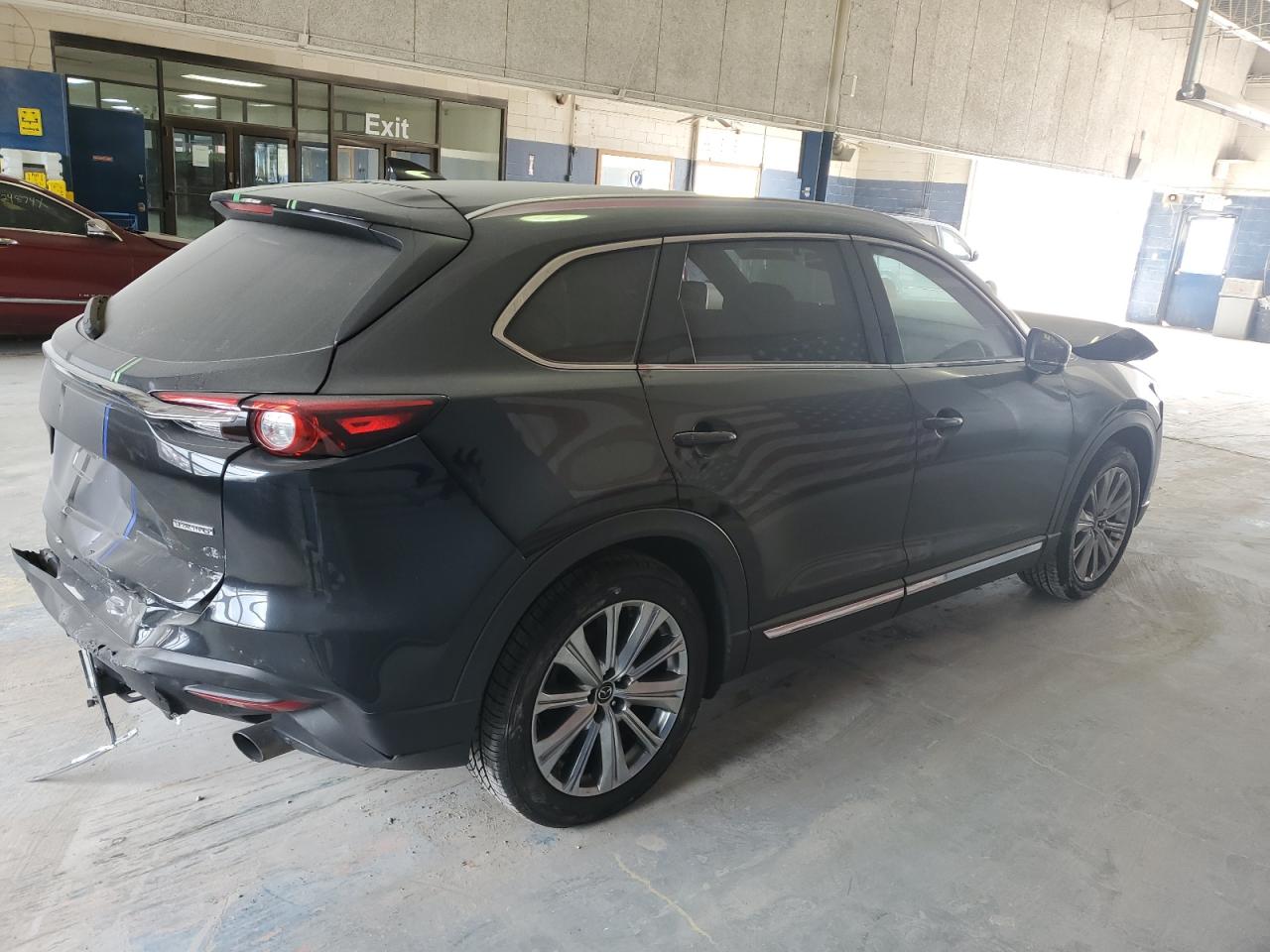 2021 Mazda CX-9 VIN JM3TCBEY0M0532120 Copart auction photo, rear end / front end damage thumbnail 3