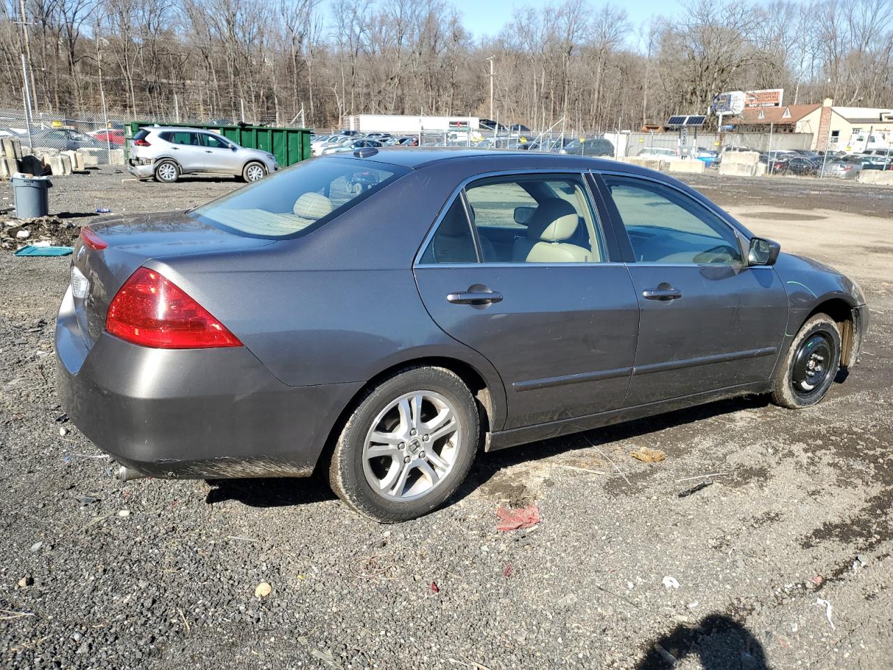 2006 Honda Accord VIN 1HGCM56736A099260 Copart auction photo, side / front end damage thumbnail 3