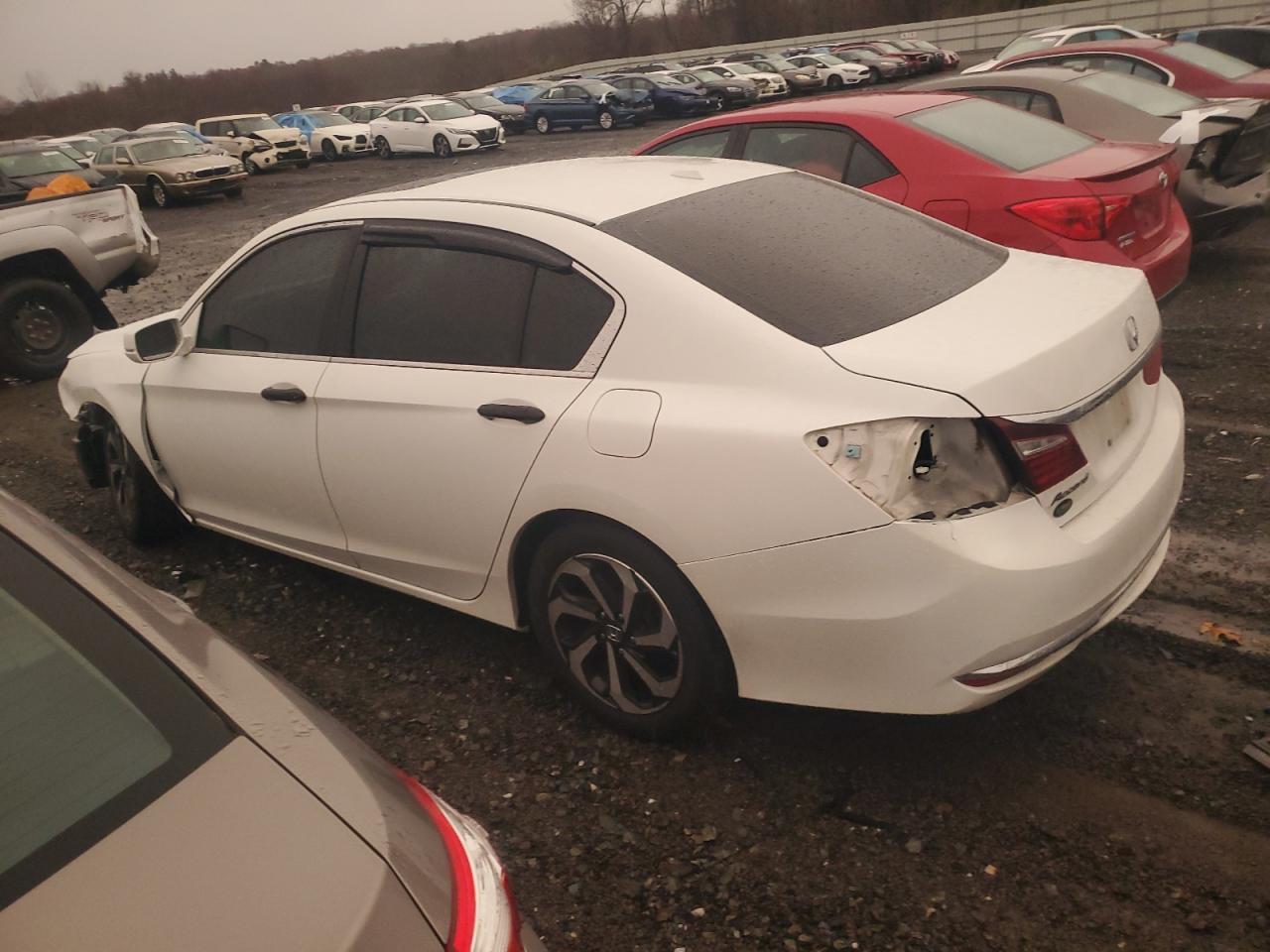 2017 Honda Accord VIN 1HGCR2F93HA211981 Copart auction photo, front end / rear end damage thumbnail 2