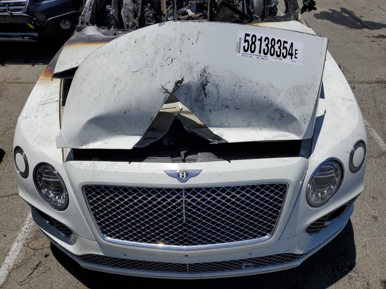 2017 Bentley Bentayga VIN SJAAC2ZV6HC015975 Copart auction photo, burn damage thumbnail 12