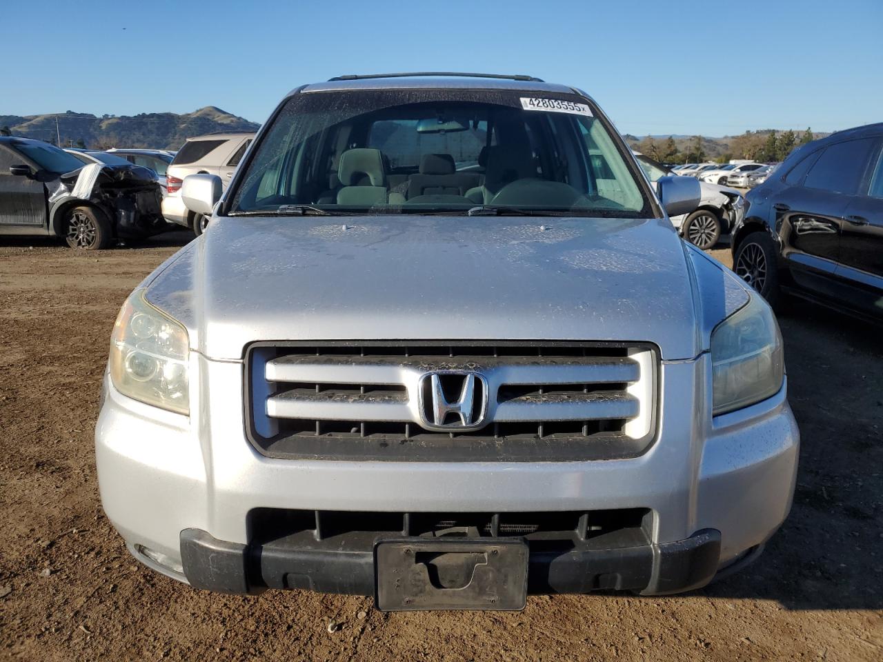 2006 Honda Pilot VIN 5FNYF284X6B024871 Copart auction photo, rear end damage thumbnail 5