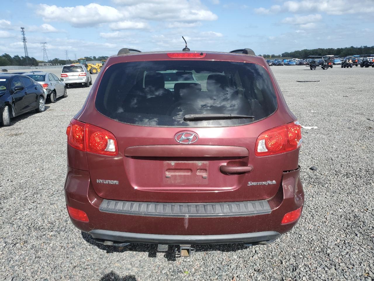 2009 Hyundai Santa Fe VIN 5NMSG13DX9H285473 Copart auction photo, front end / rear end damage thumbnail 6
