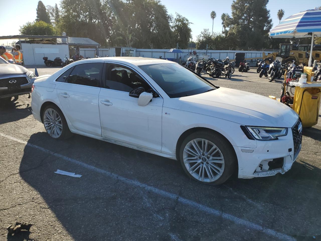 2018 Audi A4 VIN WAULMAF41JA132906 Copart auction photo, front end / minor dent/scratches damage thumbnail 4