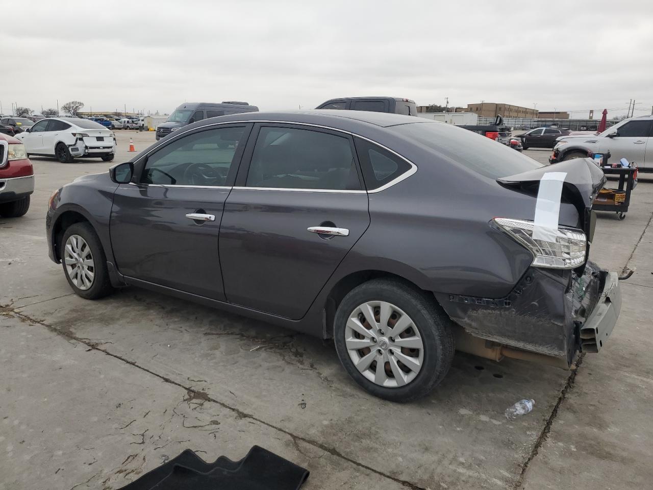 2014 Nissan Sentra VIN 3N1AB7AP8EL677992 Copart auction photo, rear end damage thumbnail 2