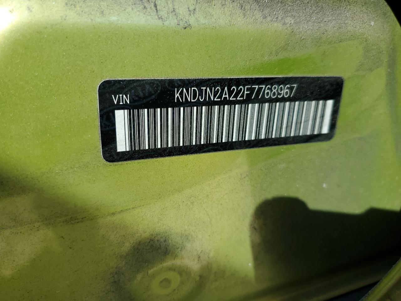 2015 KIA Soul VIN KNDJN2A22F7768967 Copart auction photo, front end / undercarriage damage thumbnail 12