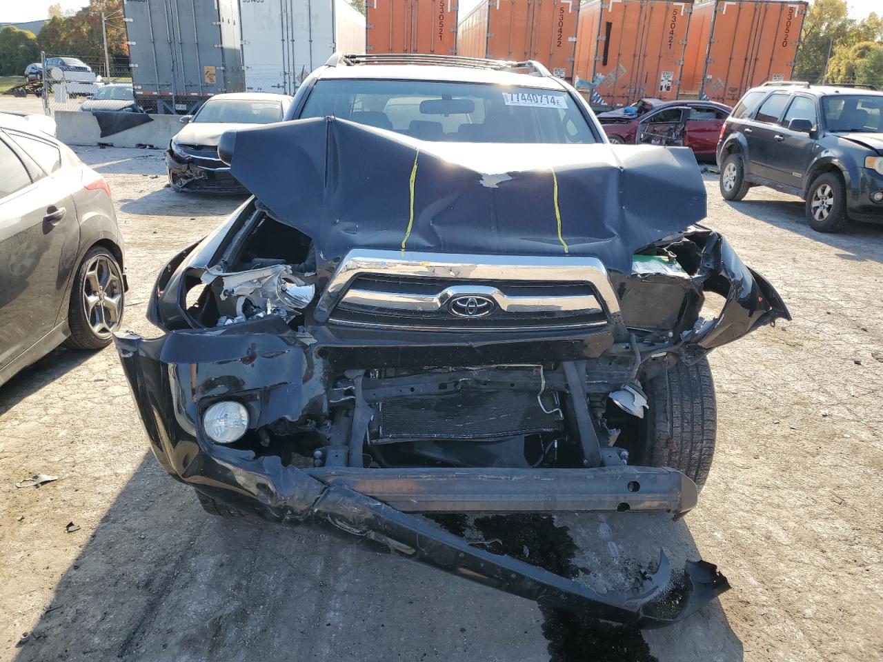 2007 Toyota 4Runner VIN JTEBU14R478100573 Copart auction photo, front end damage thumbnail 5