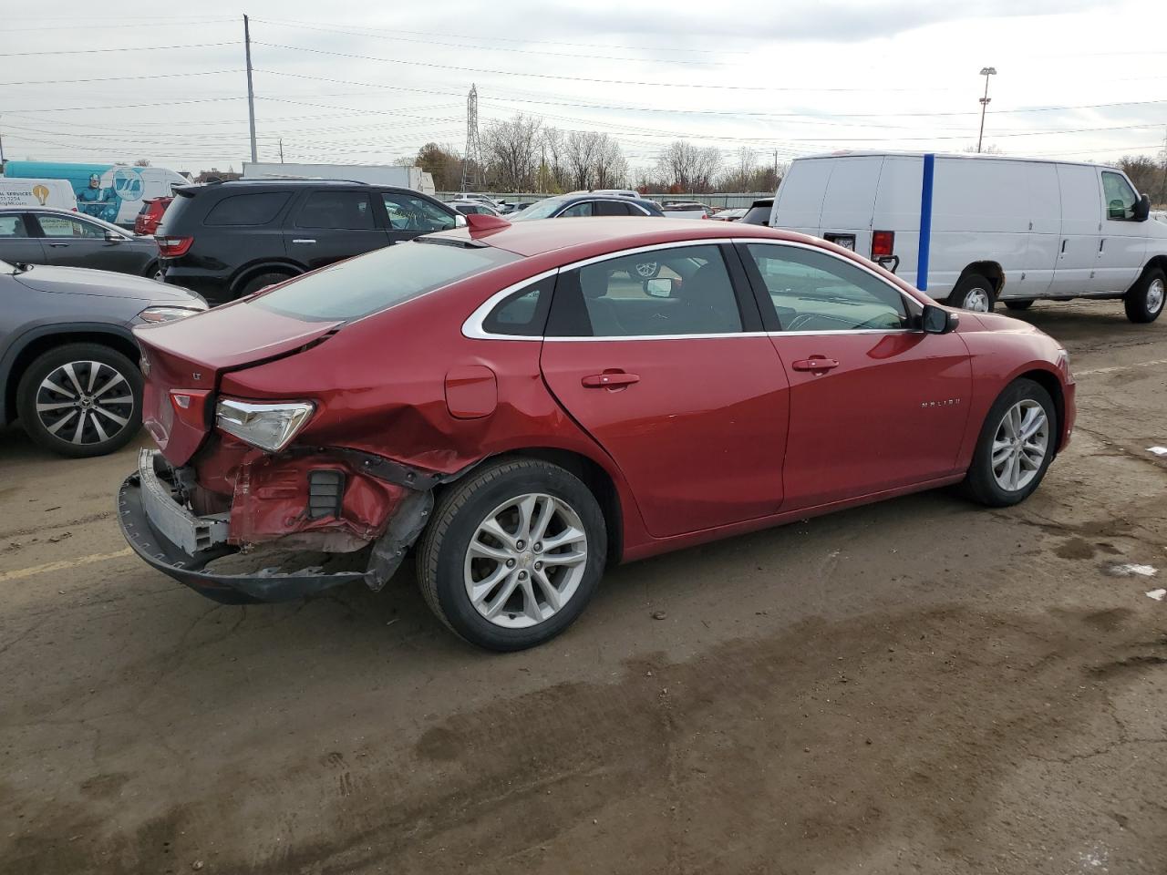 2016 Chevrolet Malibu VIN 1G1ZE5ST0GF327317 Copart auction photo, rear end damage thumbnail 3