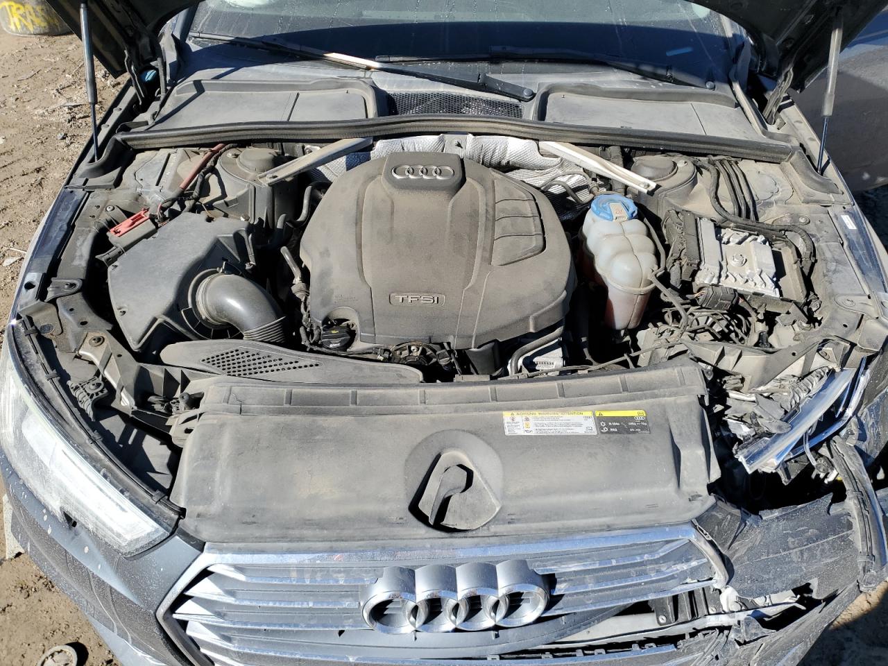 2017 Audi A4 VIN WAUENAF48HN025215 Copart auction photo, front end damage thumbnail 13
