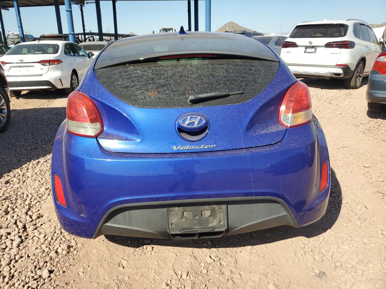 2013 Hyundai Veloster VIN KMHTC6AD1DU105813 Copart auction photo, front end damage thumbnail 6
