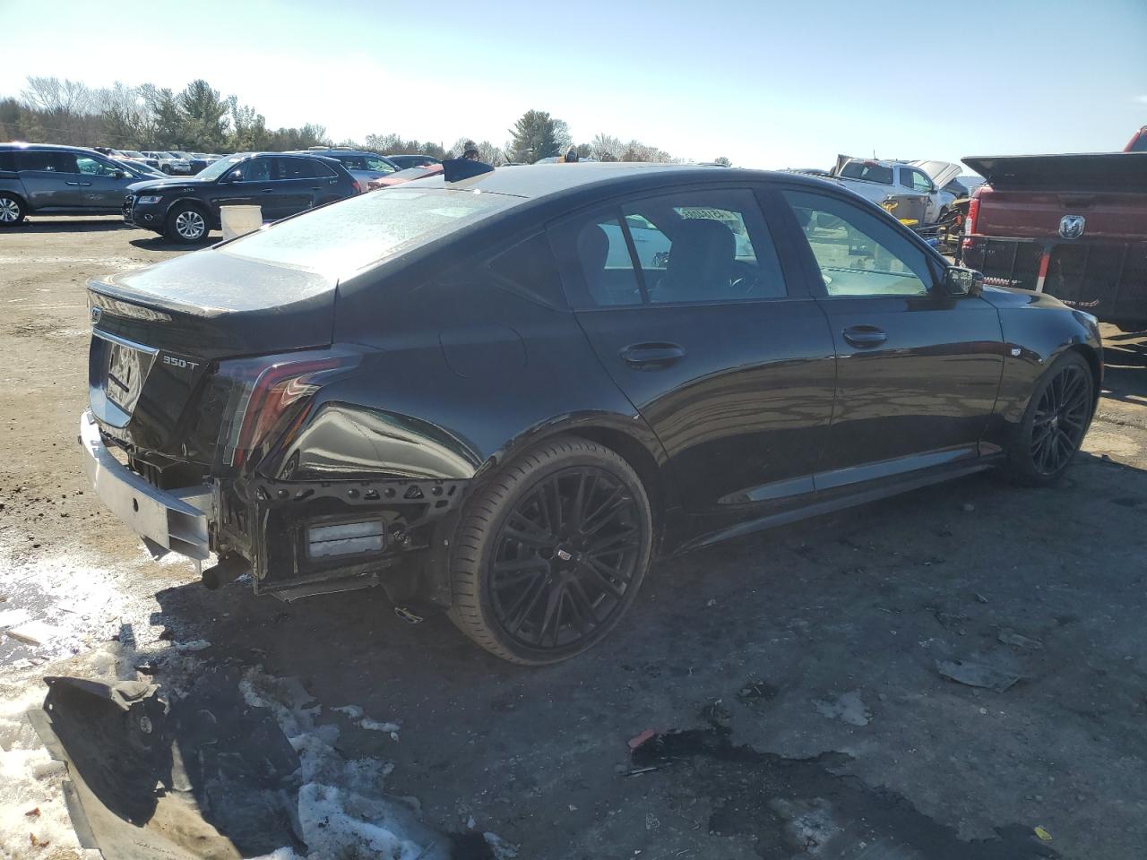 2020 Cadillac CT5 VIN 1G6DP5RK1L0125028 Copart auction photo, rear end / side damage thumbnail 3