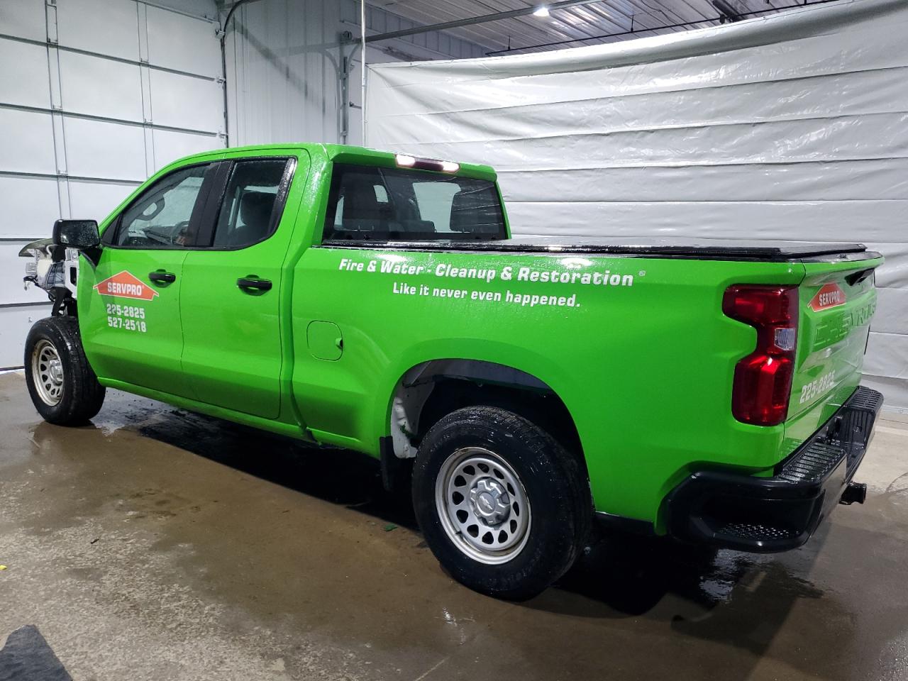 2019 Chevrolet Silverado VIN 1GCRYAEH1KZ222601 Copart auction photo, front end / rear end damage thumbnail 2