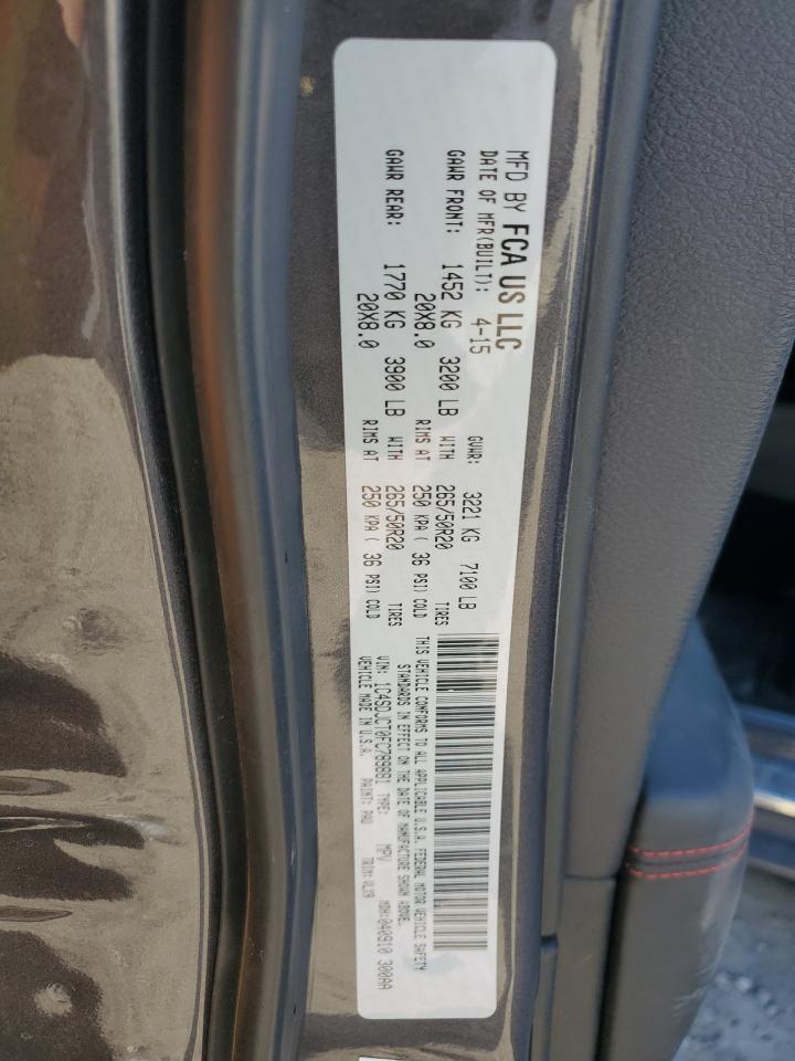 2015 Dodge Durango VIN 1C4SDJCT0FC789881 Copart auction photo, mechanical / minor dent/scratches damage thumbnail 13