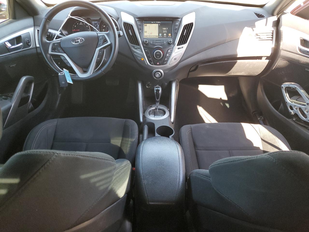 2017 Hyundai Veloster VIN KMHTC6AD6HU315510 Copart auction photo, side / front end damage thumbnail 8