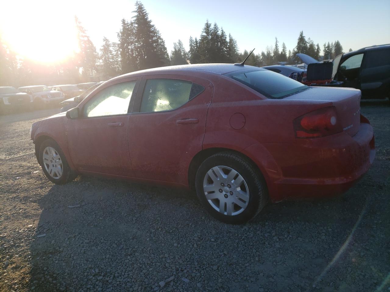 2013 Dodge Avenger VIN 1C3CDZAB1DN621556 Copart auction photo, front end / side damage thumbnail 2