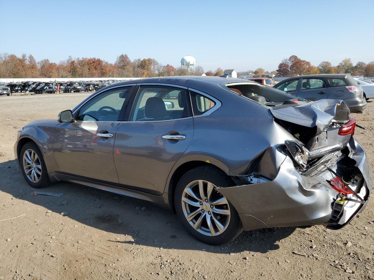 2018 Infiniti Q70 VIN JN1BY1ARXJM220859 Copart auction photo, rear end damage thumbnail 2