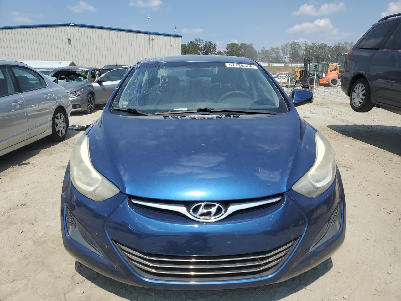 2016 Hyundai Elantra VIN 5NPDH4AE3GH734303 Copart auction photo, side damage thumbnail 5
