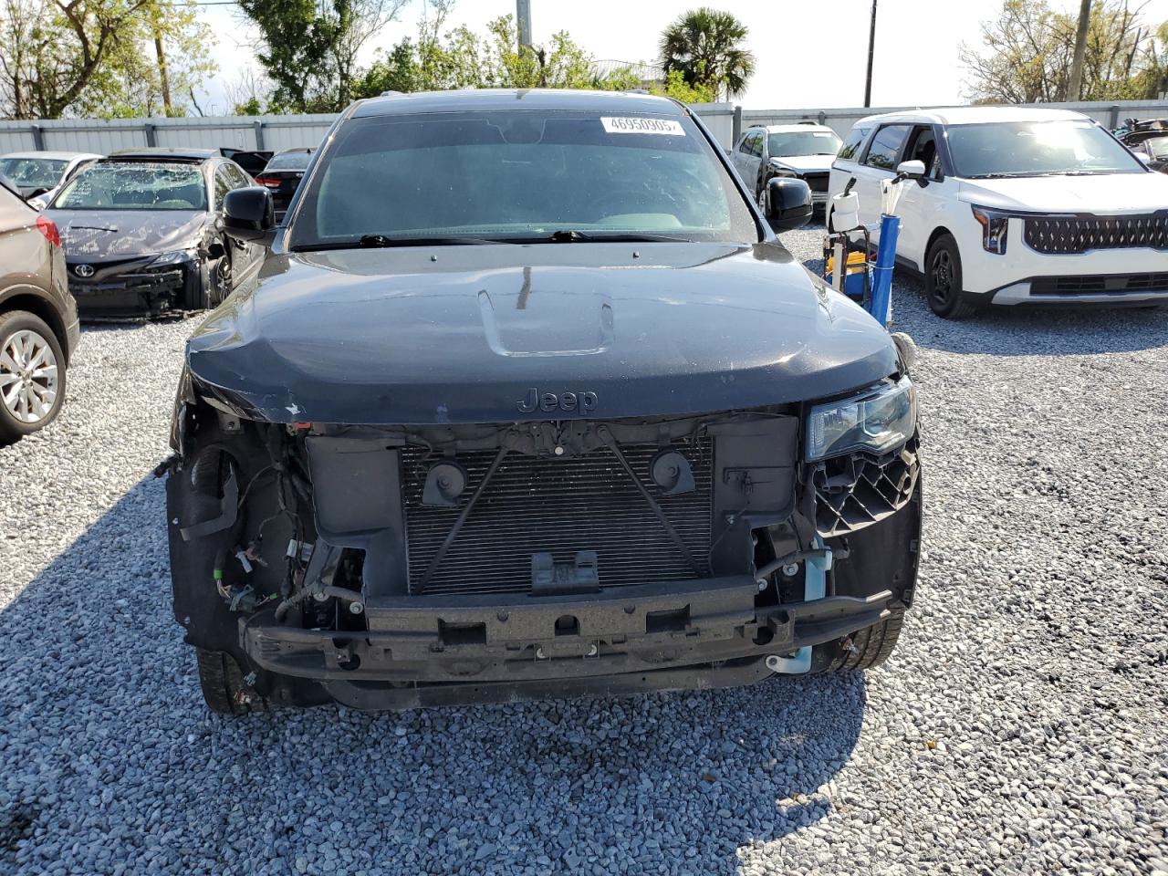 2018 Jeep Grand Cherokee VIN 1C4RJEAG3JC391643 Copart auction photo, front end damage thumbnail 5