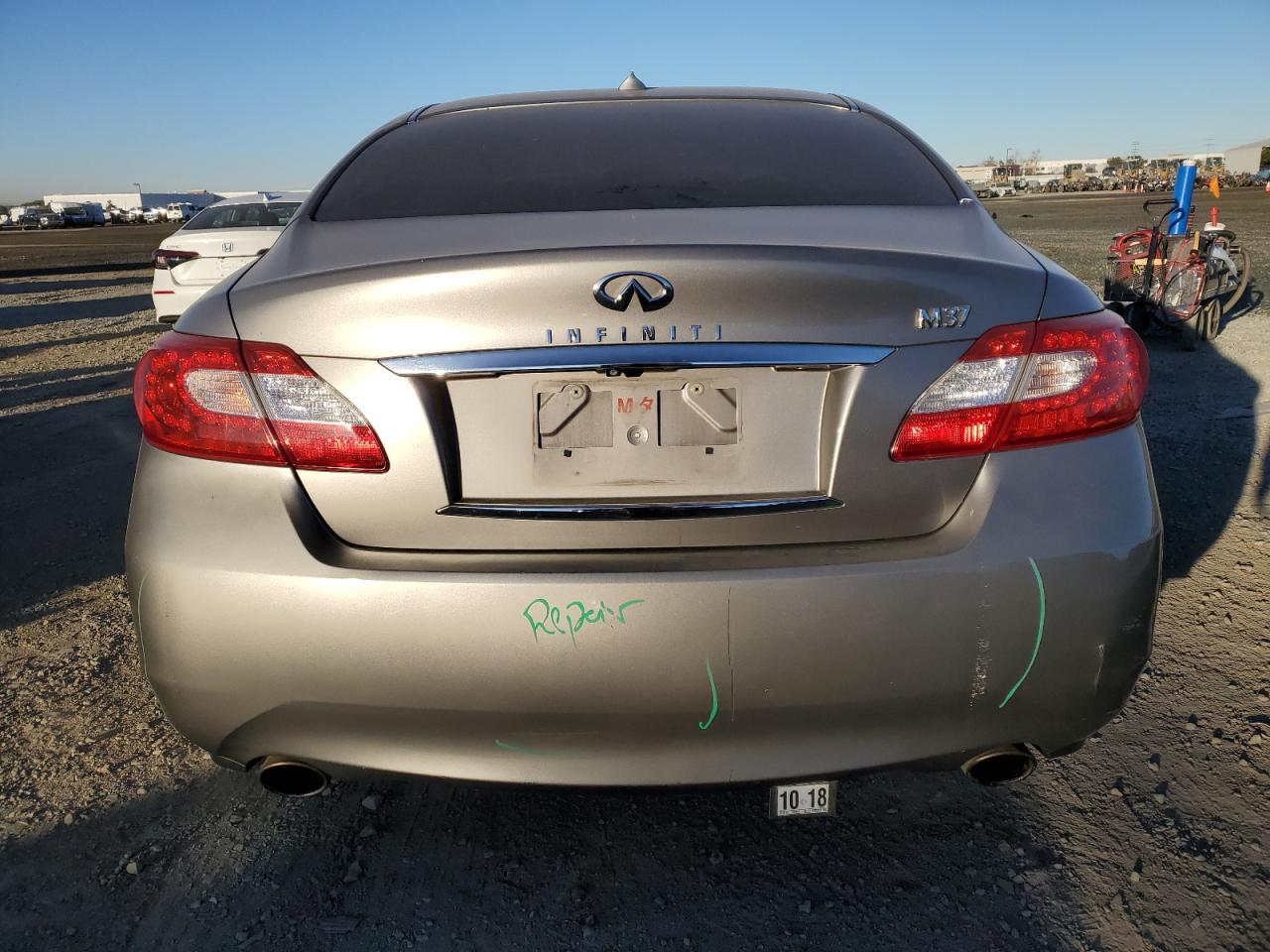 2012 Infiniti M VIN JN1BY1AP0CM331650 Copart auction photo, all over damage thumbnail 6