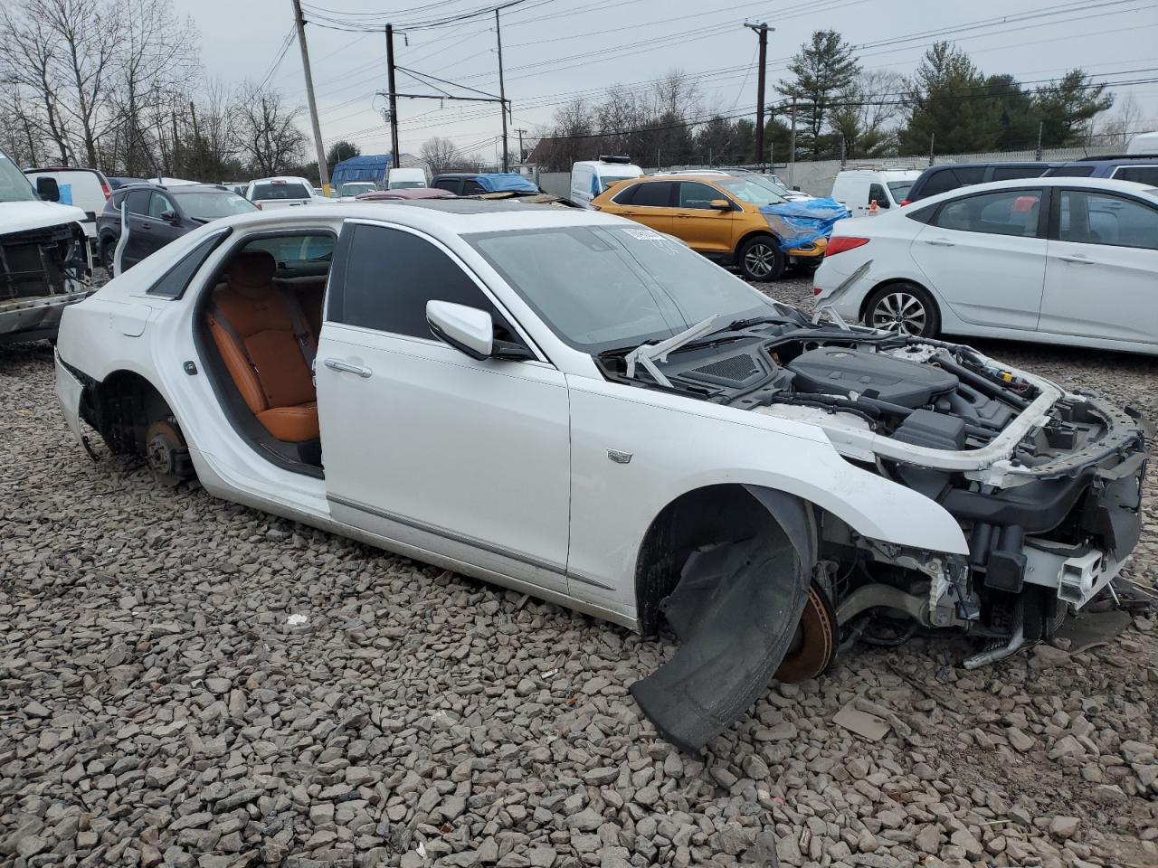 2017 Cadillac CT6 VIN 1G6KD5RS3HU135222 Copart auction photo, stripped damage thumbnail 4