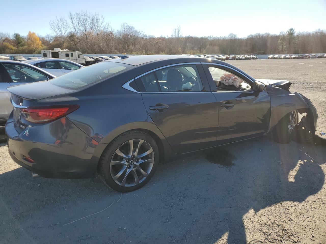 2016 Mazda 6 VIN JM1GJ1W50G1401153 Copart auction photo, front end / rear end damage thumbnail 3