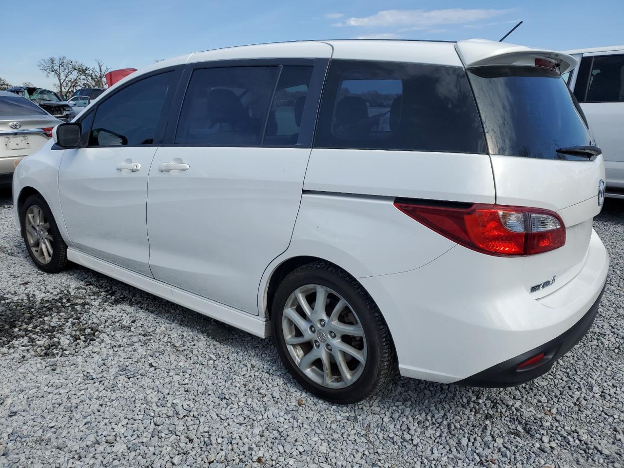 2012 Mazda 5 VIN JM1CW2DL8C0142144 Copart auction photo, side / undercarriage damage thumbnail 2