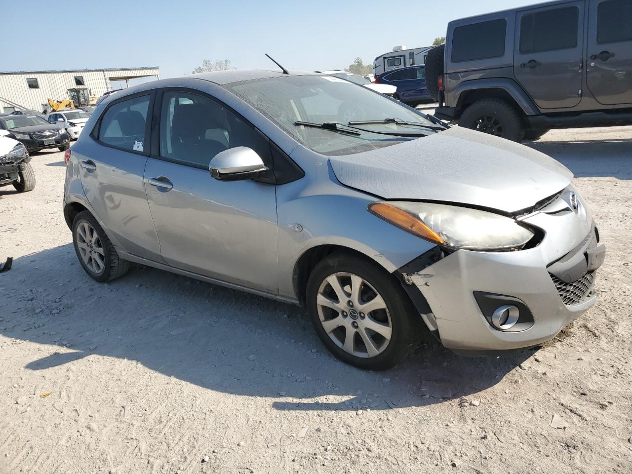 2013 Mazda 2 VIN JM1DE1LY1D0158167 Copart auction photo, front end / undercarriage damage thumbnail 4