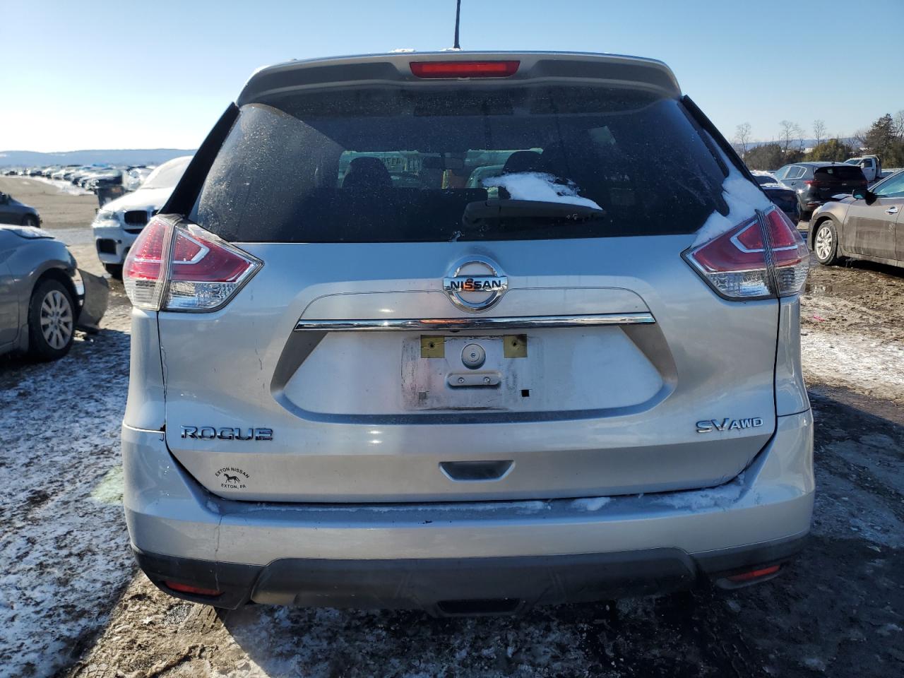 2016 Nissan Rogue VIN KNMAT2MVXGP732943 Copart auction photo, side / front end damage thumbnail 6