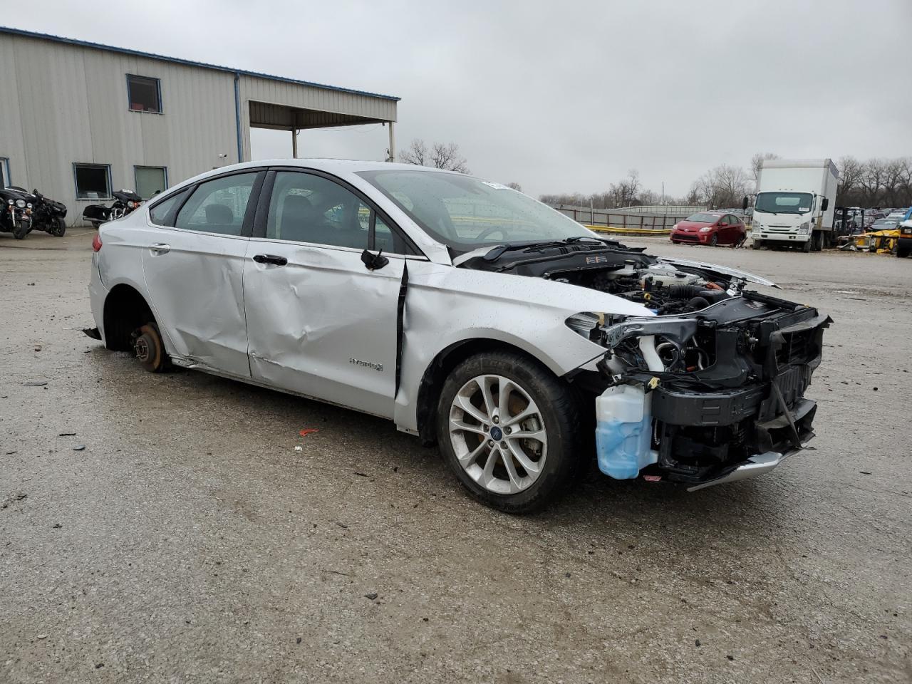 2019 Ford Fusion VIN 3FA6P0LU1KR138241 Copart auction photo, undercarriage / all over damage thumbnail 4