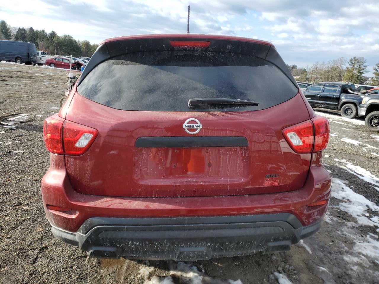 2018 Nissan Pathfinder VIN 5N1DR2MM8JC625192 Copart auction photo, front end / undercarriage damage thumbnail 6
