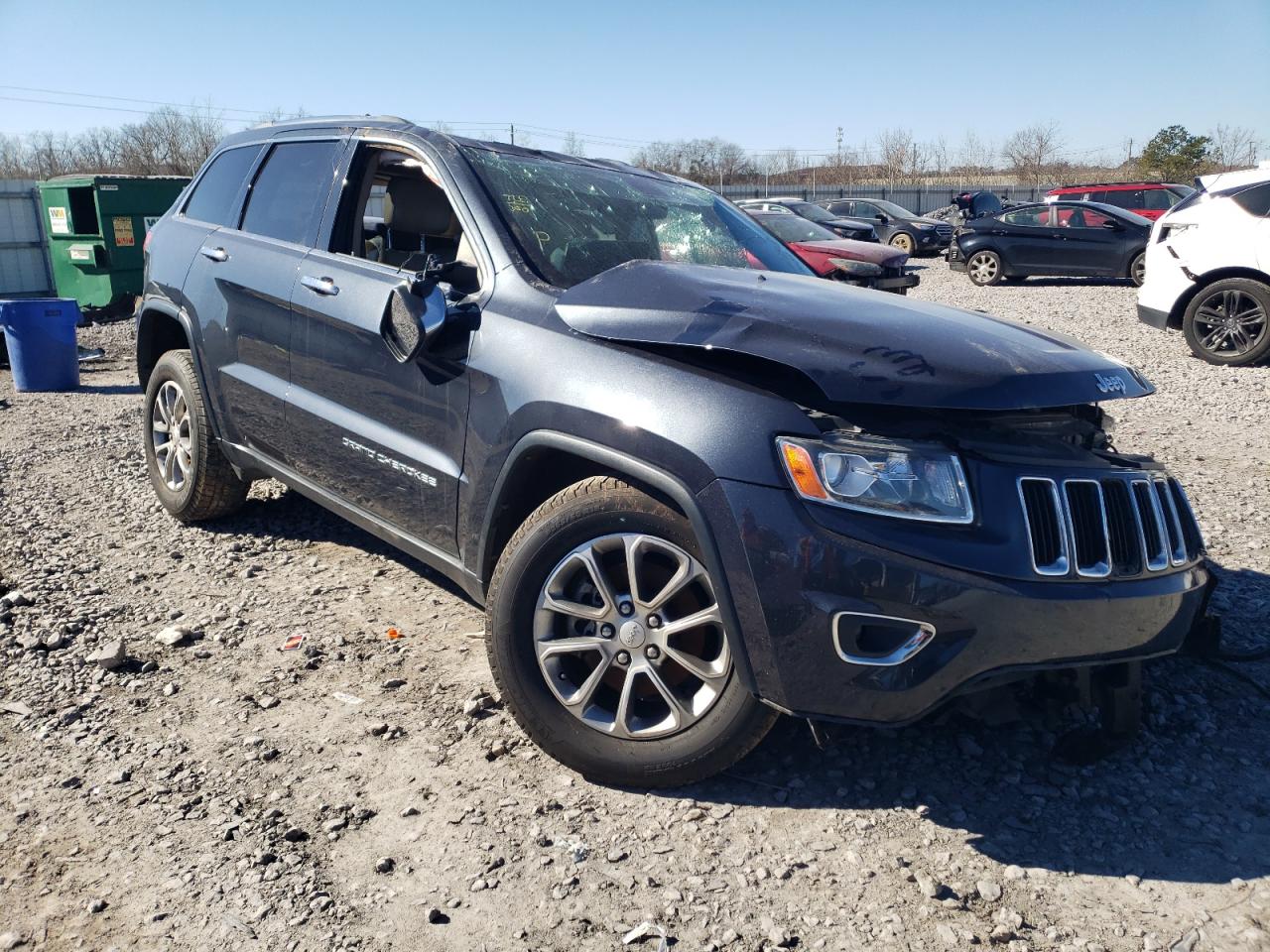 2014 Jeep Grand Cherokee VIN 1C4RJEBG1EC410887 Copart auction photo, all over damage thumbnail 4