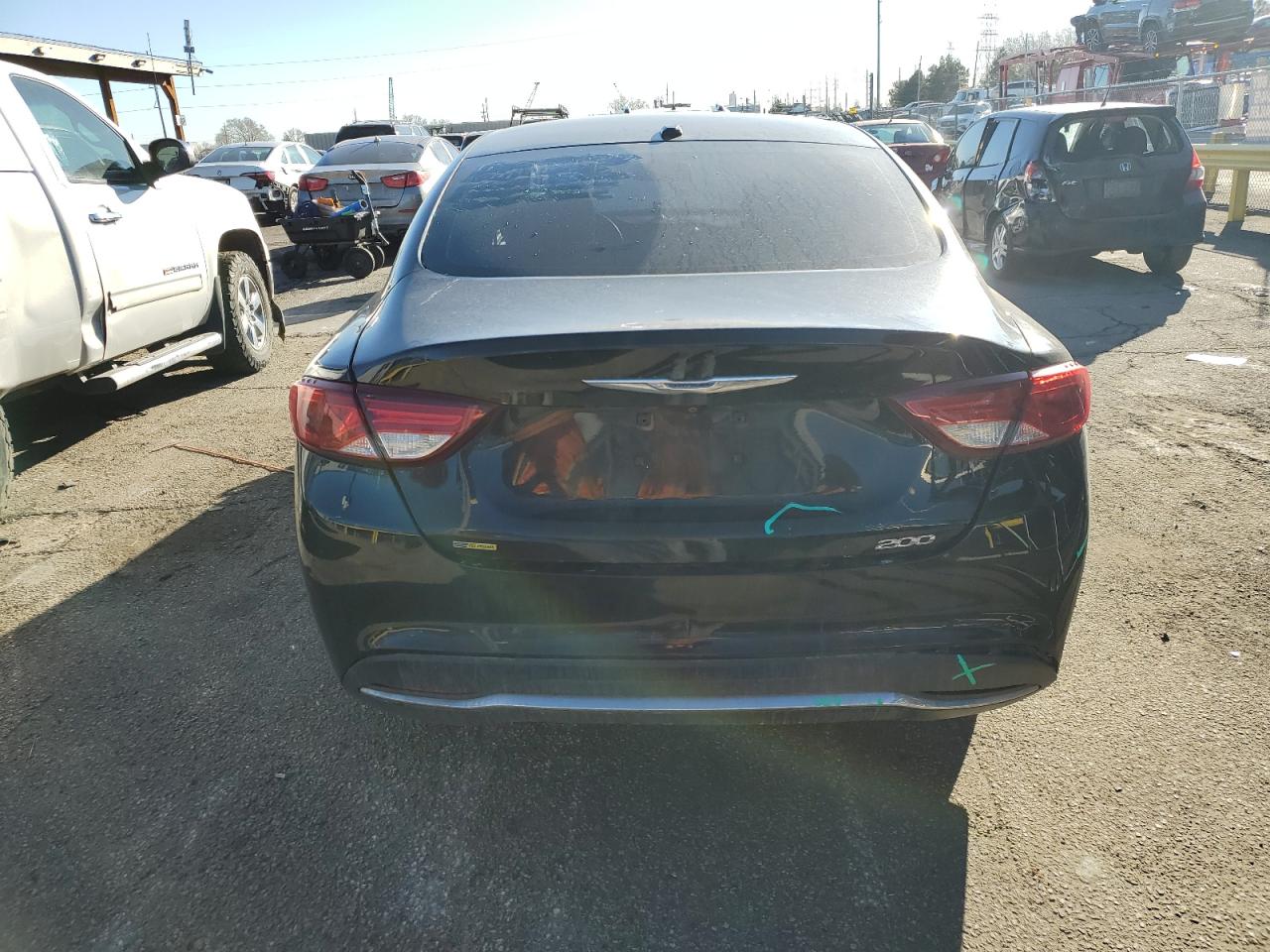2015 Chrysler 200 VIN 1C3CCCAB5FN659360 Copart auction photo, rear end damage thumbnail 6
