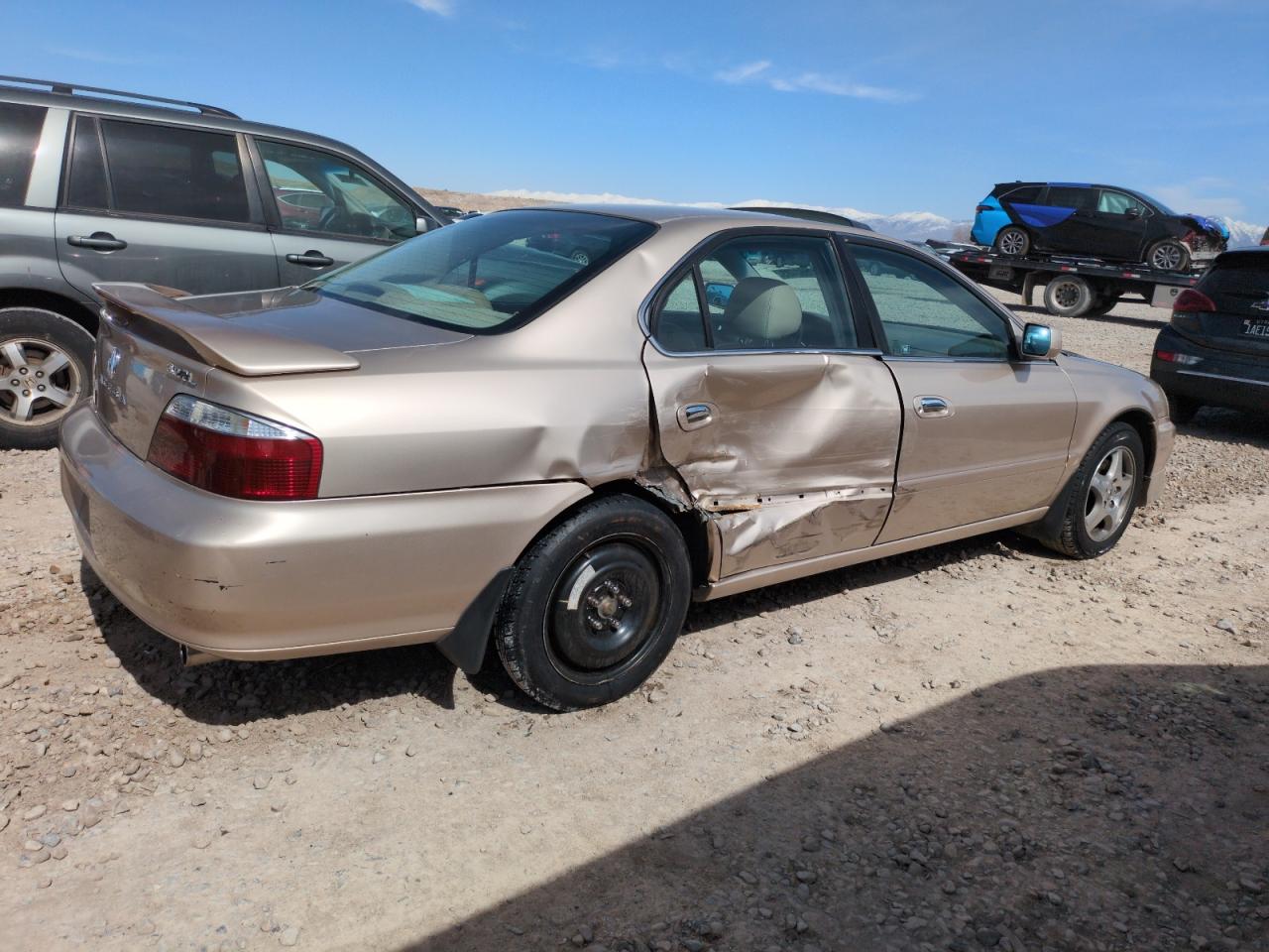 2002 Acura TL VIN 19UUA56602A013417 Copart auction photo, side damage thumbnail 3