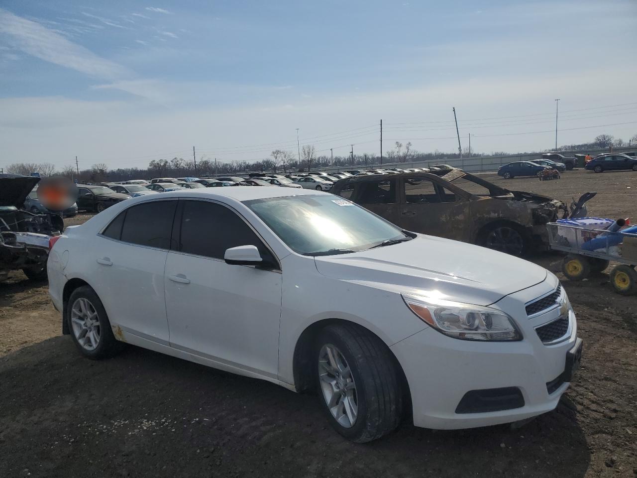 2013 Chevrolet Malibu VIN 1G11D5RRXDF111576 Copart auction photo, front end damage thumbnail 4