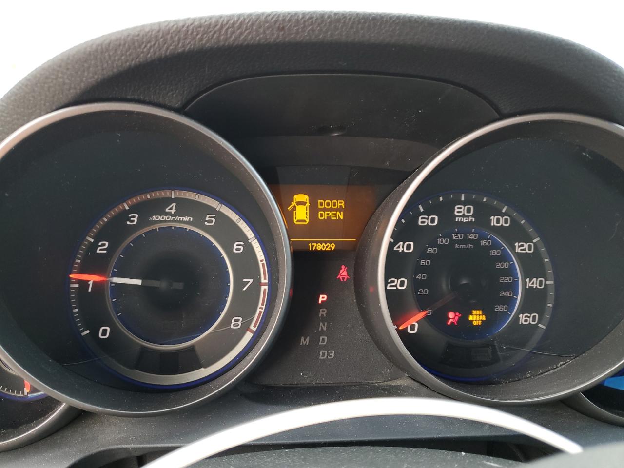 2008 Acura MDX VIN 2HNYD28278H524417 Copart auction photo, side / rear end damage thumbnail 9