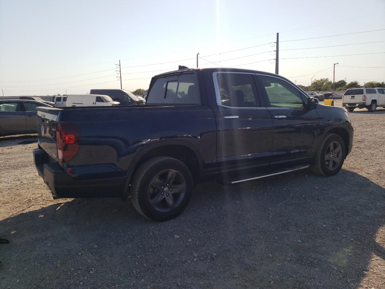 2022 Honda Ridgeline VIN 5FPYK3F72NB029941 Copart auction photo, stripped damage thumbnail 3