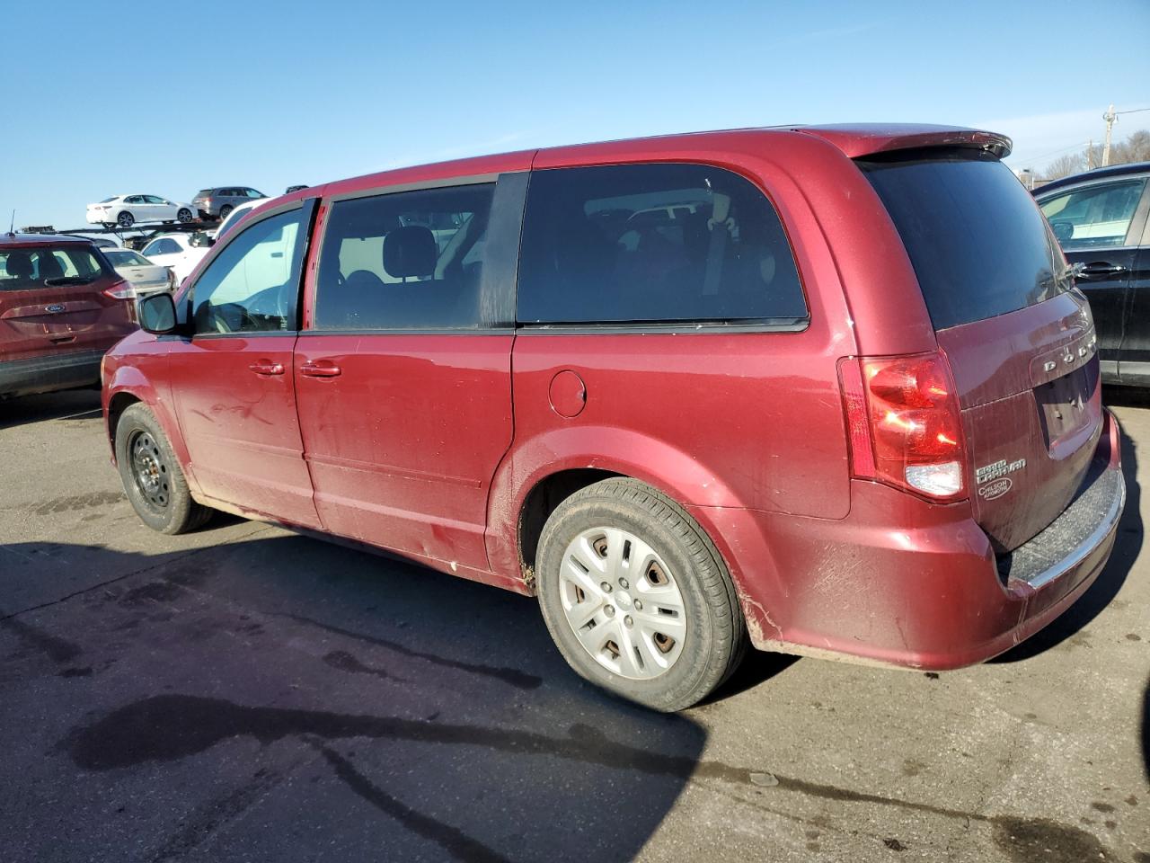 2015 Dodge Caravan VIN 2C4RDGBG1FR750486 Copart auction photo, side damage thumbnail 2