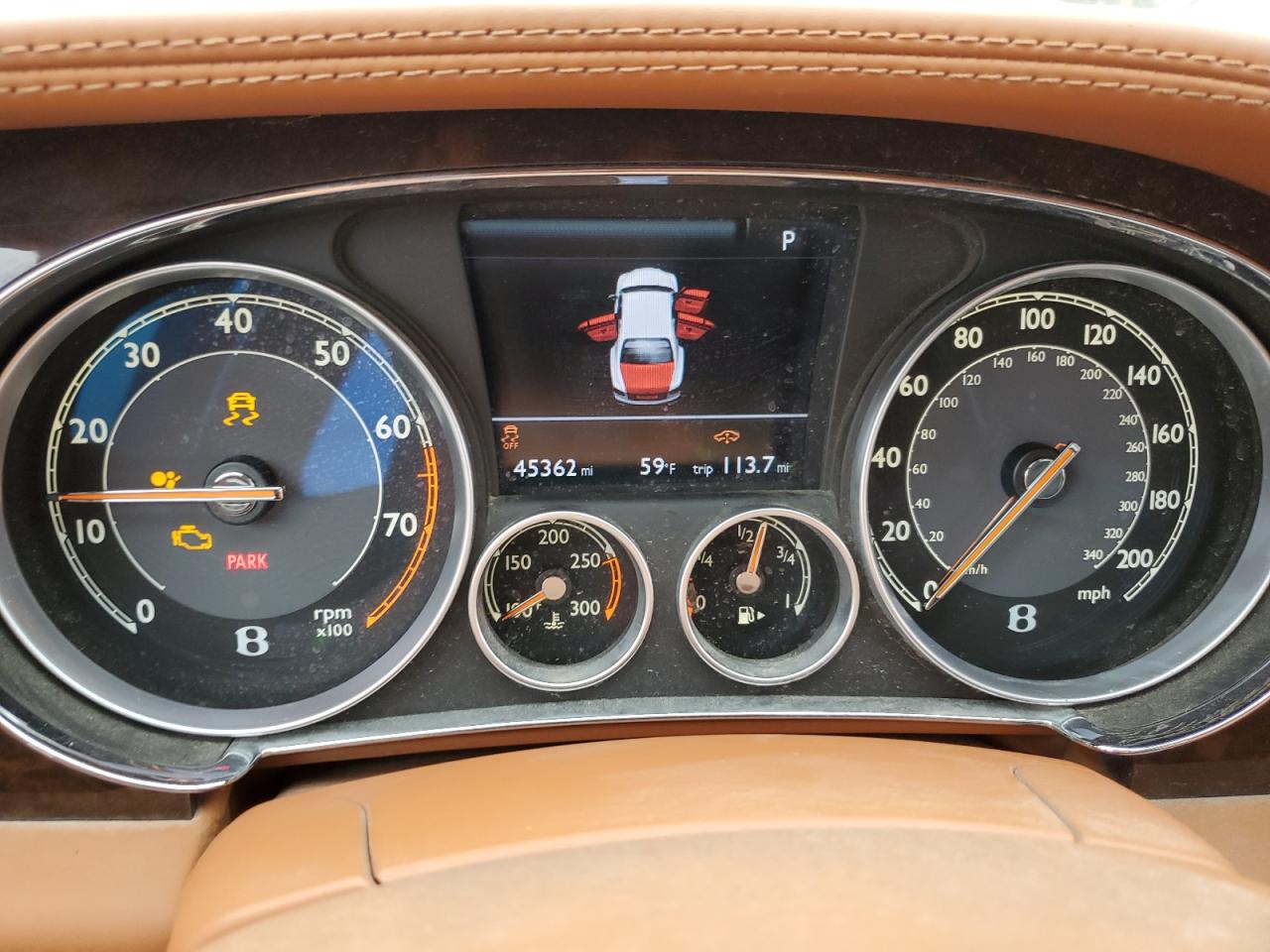 2014 Bentley Flying spur VIN SCBEC9ZA7EC088678 Copart auction photo, front end damage thumbnail 9
