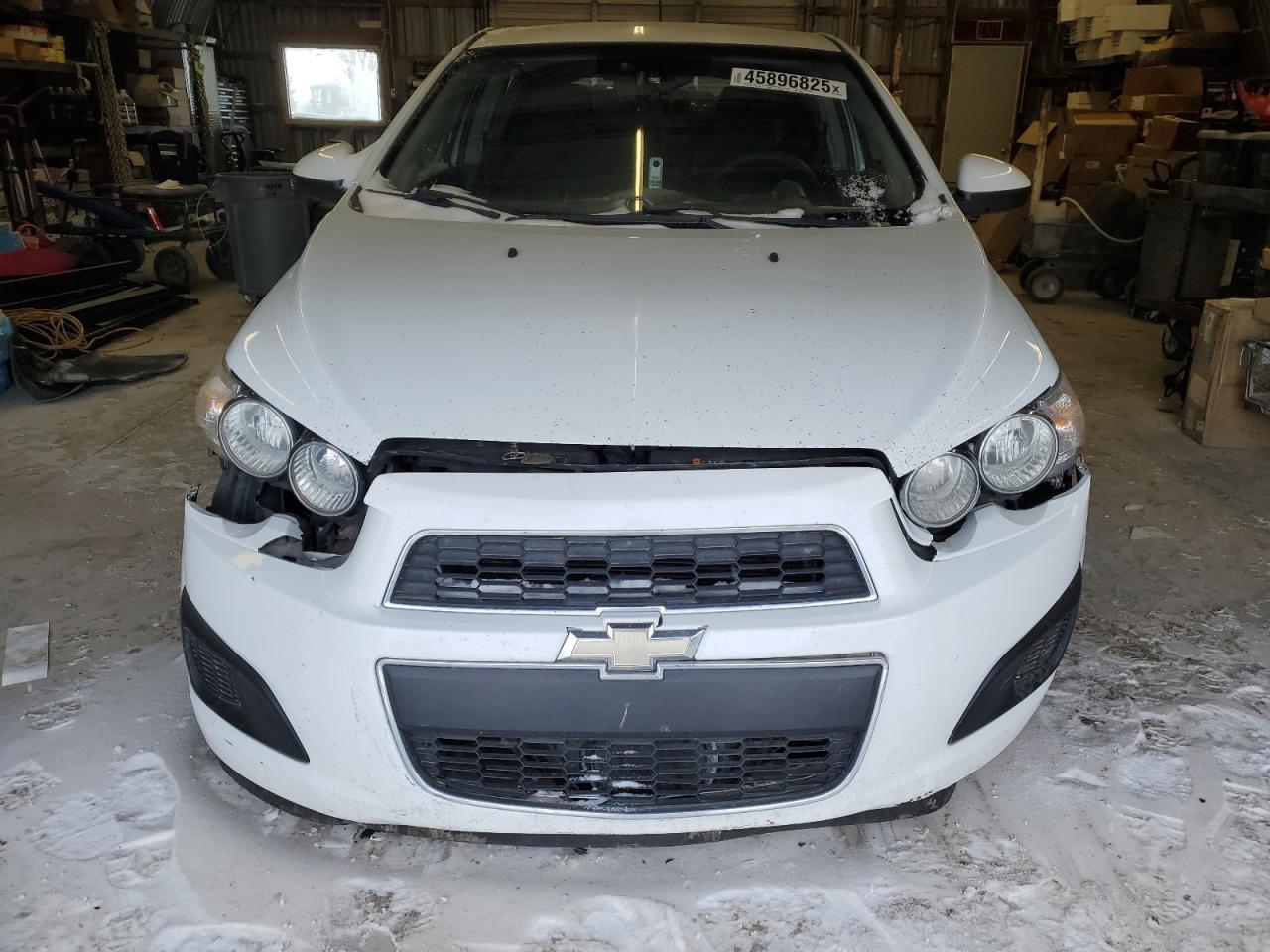 2016 Chevrolet Sonic VIN 1G1JC6SH9G4163808 Copart auction photo, front end / vandalism damage thumbnail 5