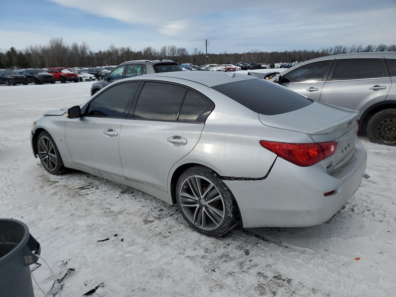 2015 Infiniti Q50 VIN JN1BV7AR7FM408175 Copart auction photo, rear end / minor dent/scratches damage thumbnail 2