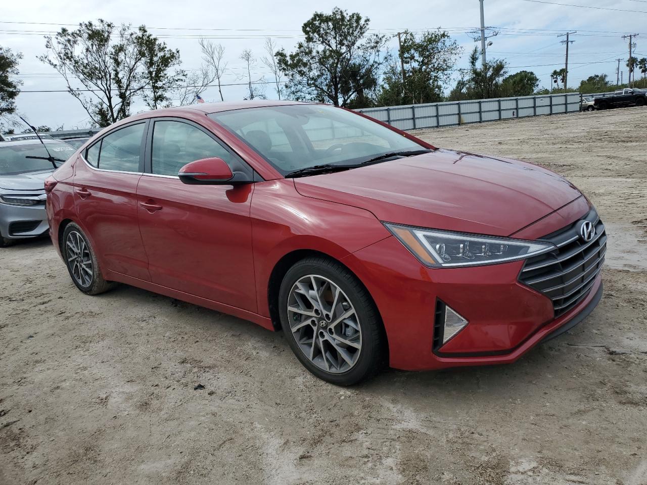 2019 Hyundai Elantra VIN KMHD84LF9KU805424 Copart auction photo, water/flood damage thumbnail 4