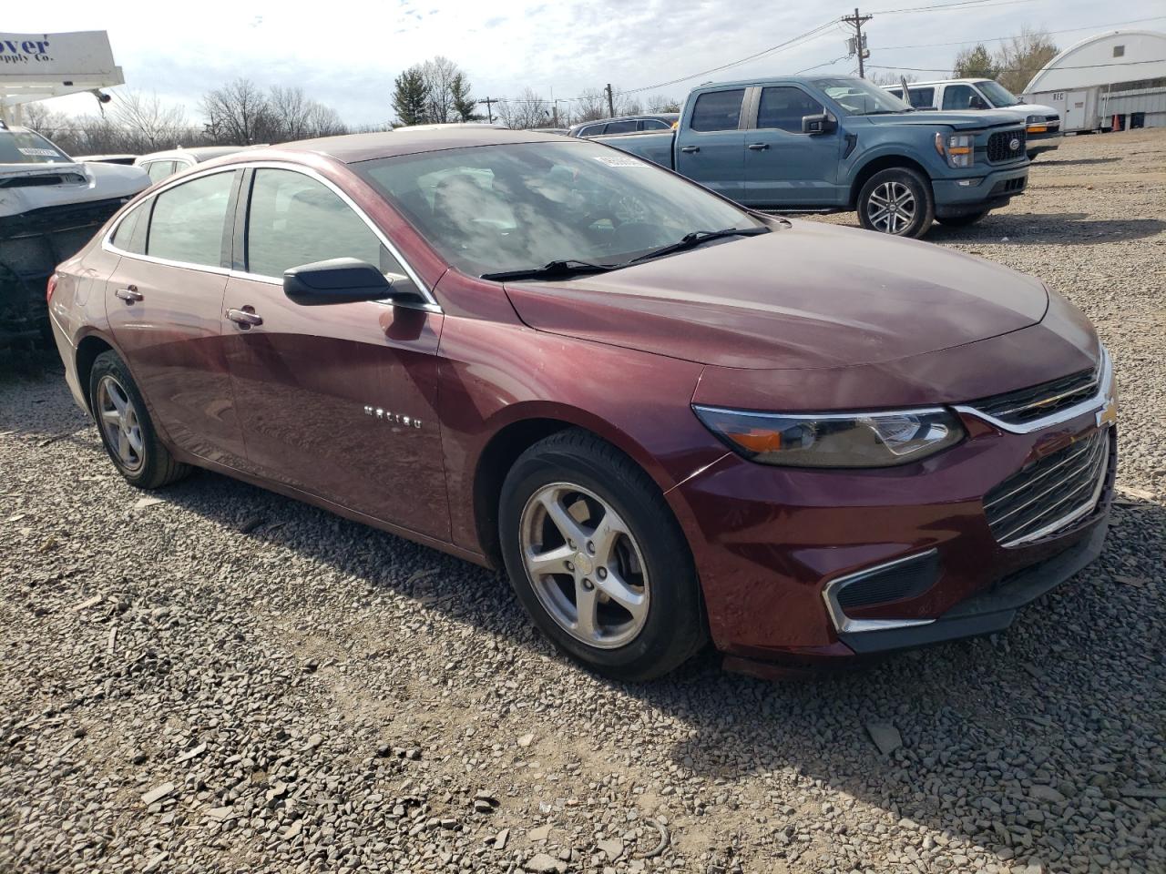 2016 Chevrolet Malibu VIN 1G1ZB5ST3GF260057 Copart auction photo, side / front end damage thumbnail 4