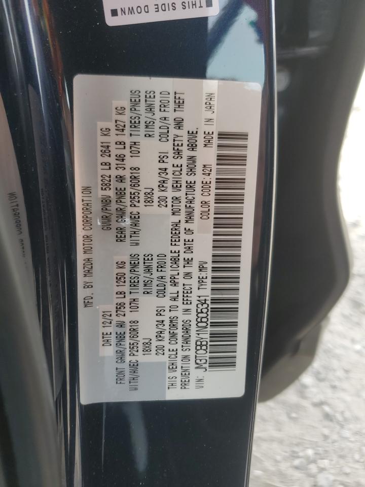 2022 Mazda CX-9 VIN JM3TCBBY1N0605341 Copart auction photo, front end / rear end damage thumbnail 15