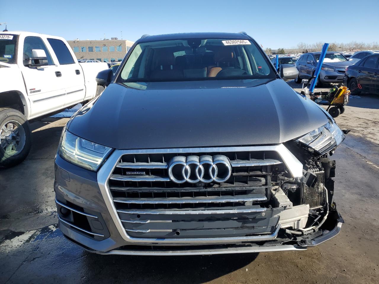 2018 Audi Q7 VIN WA1VAAF75JD038261 Copart auction photo, front end / side damage thumbnail 5