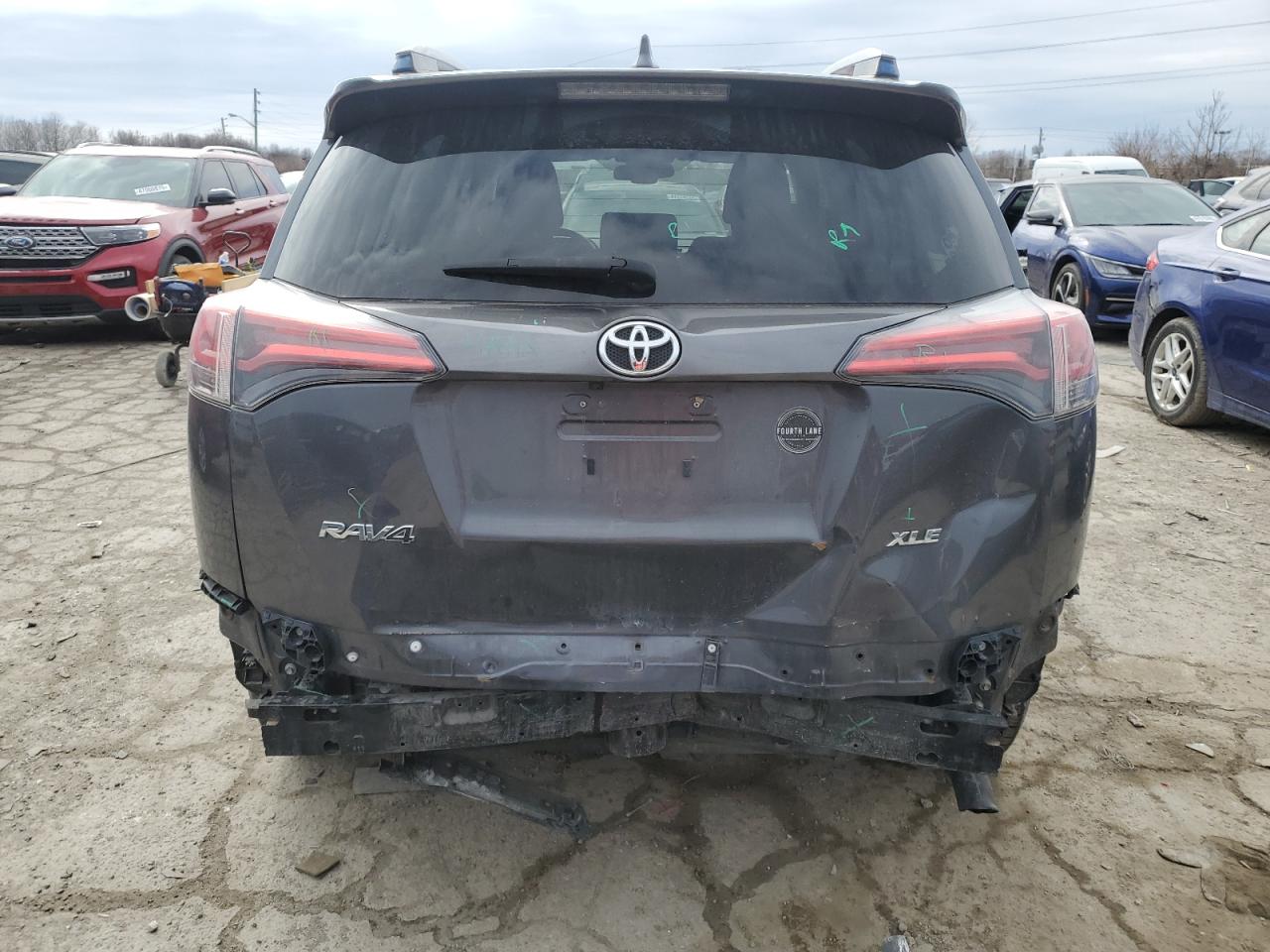 2017 Toyota RAV 4 VIN JTMWFREV2HD100400 Copart auction photo, rear end / front end damage thumbnail 6