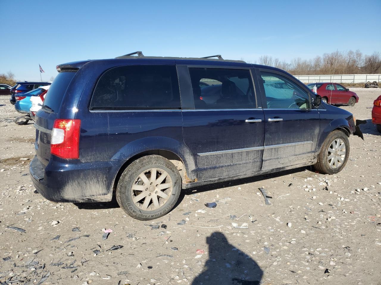 2012 Chrysler Town & Country VIN 2C4RC1CG1CR245669 Copart auction photo, front end / front end damage thumbnail 3