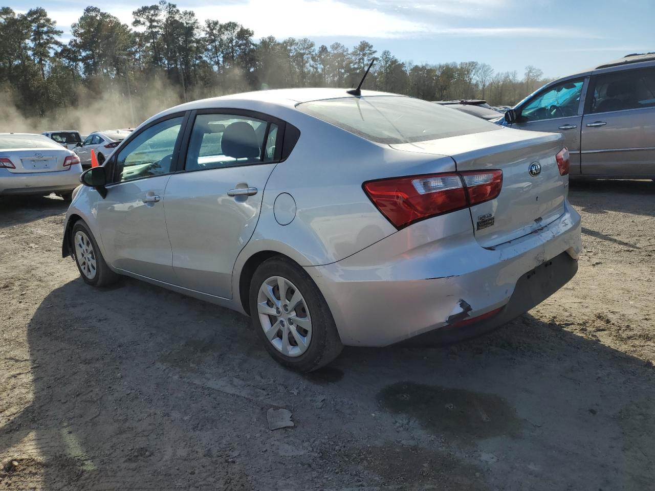 2016 KIA Rio VIN KNADM4A36G6662773 Copart auction photo, undercarriage damage thumbnail 2