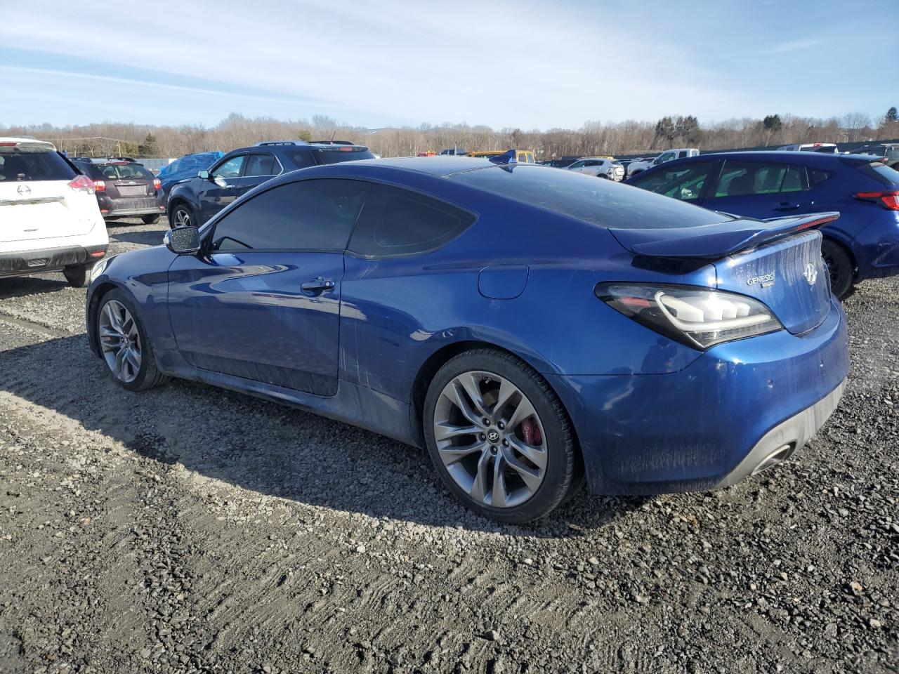 2015 Hyundai Genesis VIN KMHHU6KJ4FU129744 Copart auction photo, side damage thumbnail 2